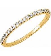14K Yellow 1/4 CTW Diamond Band