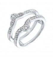 Gems One 14Kt White Gold Diamond (1/5Ctw) Ring