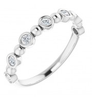 14K White 1/5 CTW Diamond Anniversary Band