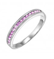 Gems One 14Kt White Gold Pink Sapphire (1/3 Ctw) Ring