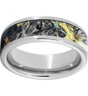Serinium Pipe Cut Band with Mossy Oak New Break-Up Inlay