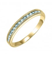 Gems One 14Kt Yellow Gold Blue Topaz (1/3 Ctw) Ring