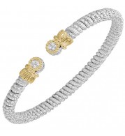 Alwand Vahan 4mm 14k Gold & Sterling Silver Diamond Bracelet