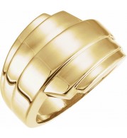 14K Yellow Layered Ring
