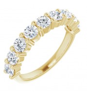 14K Yellow 1 1/3 CTW Diamond Anniversary Band