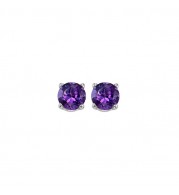 Gems One 14Kt White Gold Amethyst (1 Ctw) Earring