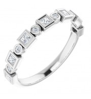 14K White 1/4 CTW Diamond Anniversary Band