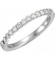 14K White 1/4 CTW Diamond Anniversary Band