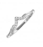 Gems One 10Kt White Gold Diamond (1/12 Ctw) Ring