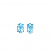 Gems One 14Kt White Gold Blue Topaz (1/2 Ctw) Earring