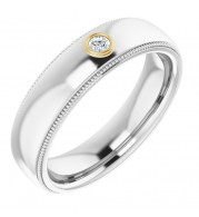 14K White & Yellow .06 CTW Diamond Ring