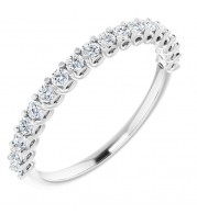 14K White 1/3 CTW Diamond Anniversary Band