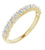 14K Yellow 5/8 CTW Diamond Anniversary Band