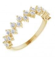 14K Yellow 3/8 CTW Diamond Anniversary Band