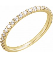 14K Yellow 3/8 CTW Diamond Band