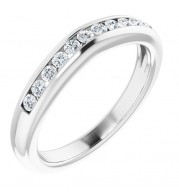 14K White 1/5 CTW Diamond Band