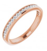 14K Rose 1/4 CTW Diamond Anniversary Band