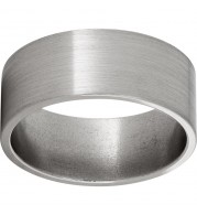 Titanium Flat Band with Satin Finish