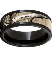 Black Diamond Ceramic Pipe Cut Band with Realtree AP Inlay