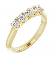 14K Yellow 3/4 CTW Diamond Anniversary Band