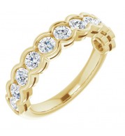14K Yellow 1 1/8 CTW Diamond Anniversary Band