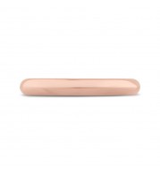 Shah Luxury 14K Rose Gold Plain Wedding Band