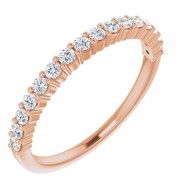 14K Rose 1/3 CTW Diamond Anniversary Band