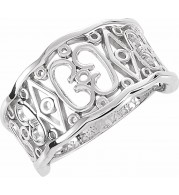14K White Freeform Remount Ring
