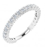 14K White 3/4 CTW Diamond Anniversary Band