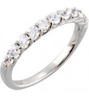 14K White 5/8 CTW Diamond Band