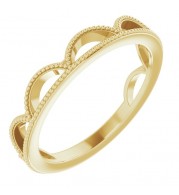 14K Yellow Stackable Ring