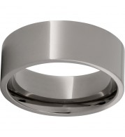 Titanium Flat Band with Polish Finish