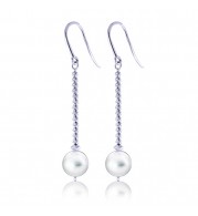 Imperial Pearl Sterling Silver Freshwater Pearl Brilliance Bead Earrings