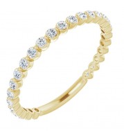 14K Yellow 1/3 CTW Diamond Anniversary Band