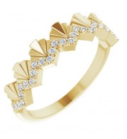 14K Yellow 1/6 CTW Diamond Vintage-Inspired Anniversary Band