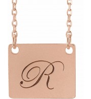 14K Rose Geometric 18 Necklace