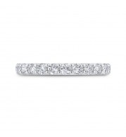 Shah Luxury 14K White Gold Diamond Wedding Band