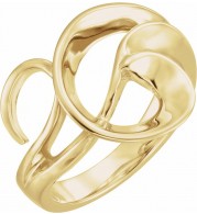 14K Yellow Freeform Ring