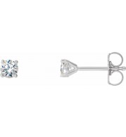 Platinum 1/5 CTW Diamond 4-Prong Cocktail-Style Earrings