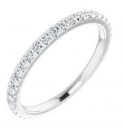 Platinum 3/8 CTW Diamond French-Set Anniversary Band