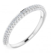 14K White 1/3 CTW Diamond Anniversary Band