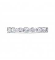 Shah Luxury 14K White Gold Diamond Wedding Band