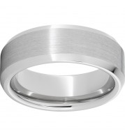 Serinium Beveled Edge Band with Satin Finish