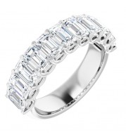 14K White 4 CTW Diamond Anniversary Band