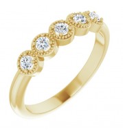 14K Yellow 1/4 CTW Diamond Anniversary Band