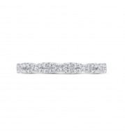 Shah Luxury 14K White Gold Diamond Wedding Band