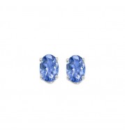 Gems One 14Kt White Gold Tanzanite (1 Ctw) Earring