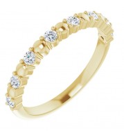 14K Yellow 1/4 CTW Diamond Anniversary Band