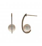 Imperial Pearl 14k Yellow Gold Akoya Pearl Earrings