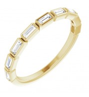 14K Yellow 1/4 CTW Diamond Anniversary Band